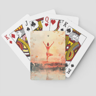 Serene meditatie bij zonsopgang (7) pokerkaarten
