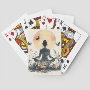 Serene meditatie bij zonsopgang (8) pokerkaarten