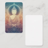 Serene Meditating Buddha Mandala - Spiritu Visitekaartje (Voorkant / Achterkant)