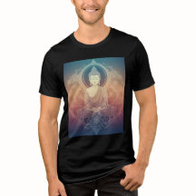 Serene Mediterende Boeddha Mandala T-shirt - Spiri