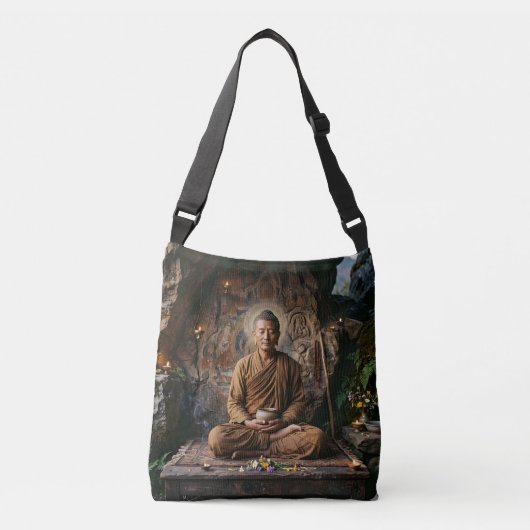 Serene Mediterende Wijze Kunst Tas (Voorkant)