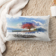 Serene meerfront decoratieve kussen