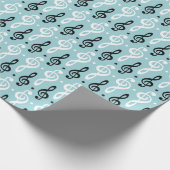 Serene Melodies Treble Clef Cadeaupapier (Hoek)