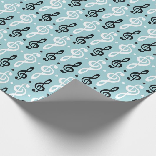 Serene Melodies Treble Clef Cadeaupapier (Hoek)