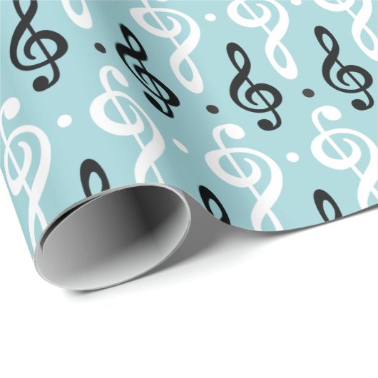 Serene Melodies Treble Clef Cadeaupapier (Rol Hoek)