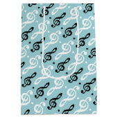 Serene Melodies Treble Clef Medium Cadeauzakje (Achterkant)