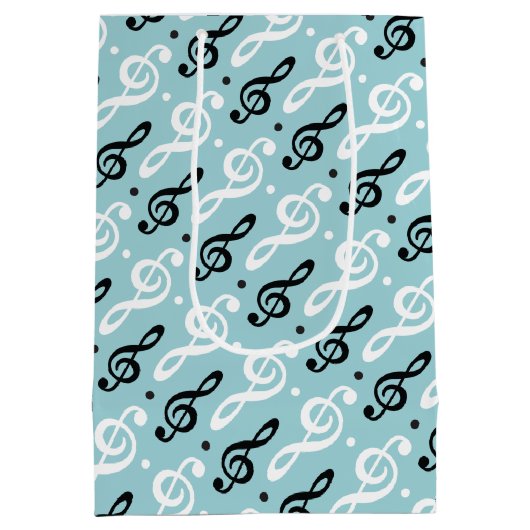 Serene Melodies Treble Clef Medium Cadeauzakje (Achterkant)
