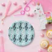 Serene Melodies Treble Clef Papieren Bordje (Feest)