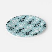 Serene Melodies Treble Clef Papieren Bordje (Gekanteld)