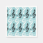 Serene Melodies Treble Clef Servet (Voorkant)