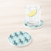 Serene Melodies Treble Clef Zandsteen Onderzetter (Zijkant)