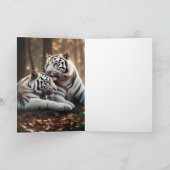 Serene metgezellen van de witte tijger kaart (Binnen)