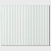 Serene Mint Minimalist Stripes Cadeaupapier (Vlak)