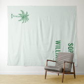 Serene Mint Palm Boom Wandkleed (In Situ (horizontaal))