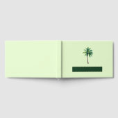 Serene Mint Tropical Palm Tree Gastenboek (Volledig)