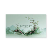 Serene Misty Lake Bleke Roze Roos Bloemig Maansikk