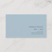 Serene Misty Lake Rose Vine Elegant Gold Frame Visitekaartje (Achterkant)