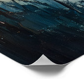 Serene momenten: Natuur-geïnspireerde Abstracte ol Poster (Hoek)