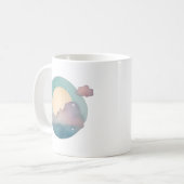 Serene Moonlit Dreamscape Koffiemok (Voorkant links)