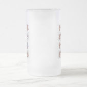 Serene Motherhood Line Art - Abstracte Baby Bump Matglas Bierpul (Center)