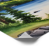 Serene Mountain and Trees poster (Hoek)