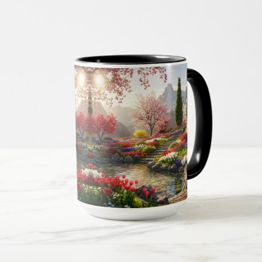 Serene Mountain Garden Mok (Voorkant rechts)