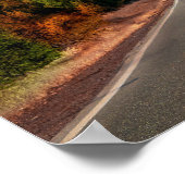 Serene Mountain Highway Poster - Schitterende Herf (Hoek)