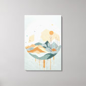 "Serene Mountain Reflection" Canvas Afdruk (Voorkant)