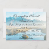 Serene Mountain Scene bruiloft uitnodiging (Voorkant)