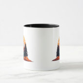 Serene Mountain Scene Combo Mok 11 oz (Midden)