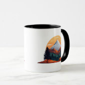 Serene Mountain Scene Combo Mok 11 oz (Voorkant rechts)