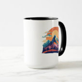 Serene Mountain Scene Combo Mok - 15 oz (Voorkant rechts)