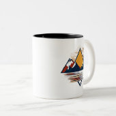 Serene Mountain Scene - Tweetonige Mok 11 oz (Voorkant rechts)