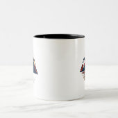 Serene Mountain Scene - Tweetonige Mok 11 oz (Center)