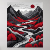 Serene Mountain Serenity Poster (Voorkant)