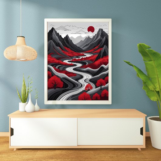 Serene Mountain Serenity Poster