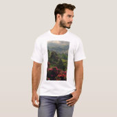 Serene Mountain Spring Natuur Scene T-shirt (Voorkant volledig)