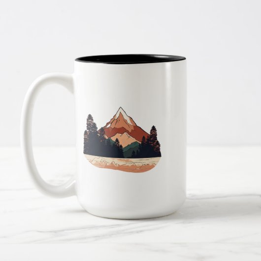 Serene Mountain Two-Tone Mok - 15 oz (Links)