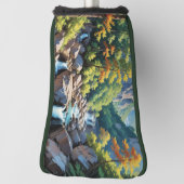 Serene Mountain Waterval Landschap Golfheadcover (Draai 90)