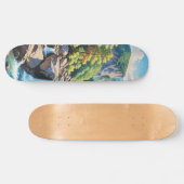 Serene Mountain Waterval Landschap Persoonlijk Skateboard (Horizontaal)