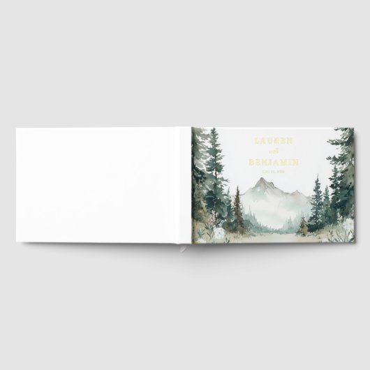 Serene Mountain Wedding Gastenboek (Volledig)
