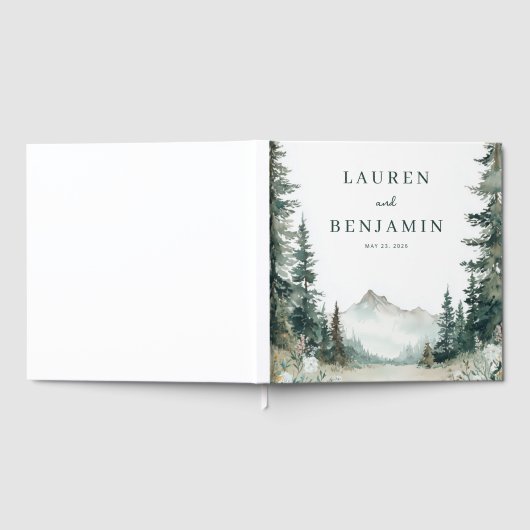 Serene Mountain Wedding Gastenboek (Volledig)