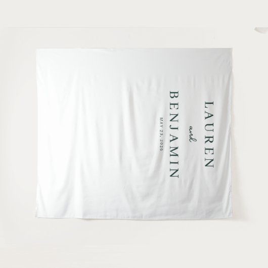 Serene Mountain Wedding Wandkleed (Voorkant (horizontaal))