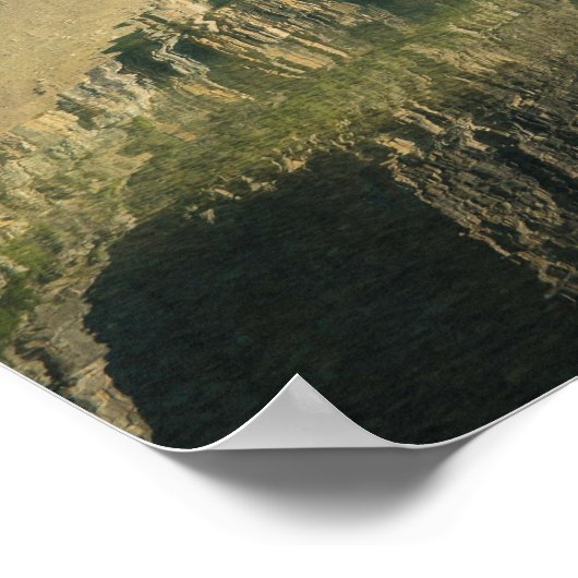 Serene Mountains Behind River Natuur Scene Poster (Hoek)