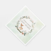 Serene Nature Deer Baby Shower Servet (Hoek)