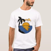 Serene Nature Escape T-Shirt – Sun, Tree & River M (Voorkant)