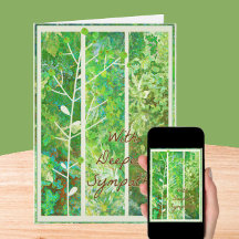 Serene Natuur Art Sympathcard