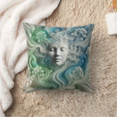 Serene Natuur Flow - Dromerig Abstract Ontwerp Kussen (Deken)