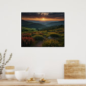 Serene Natuur Landscape Scene Poster (Keuken)