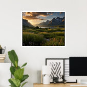 Serene Natuur Landscape Scene Poster (Thuiskantoor)